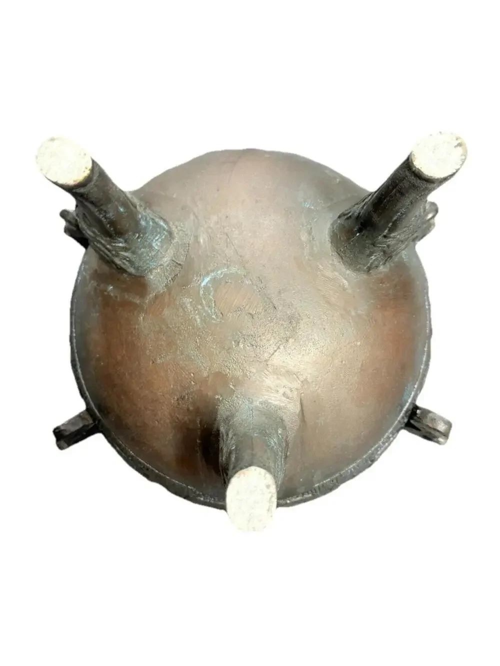 MCM James Mont-Style Bronze Ice Bucket/Dragon Handles And Lid